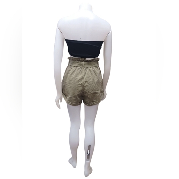 Abercrombie & Fitch Shorts EUC Paper Bag Green Size Medium - Picture 3 of 6